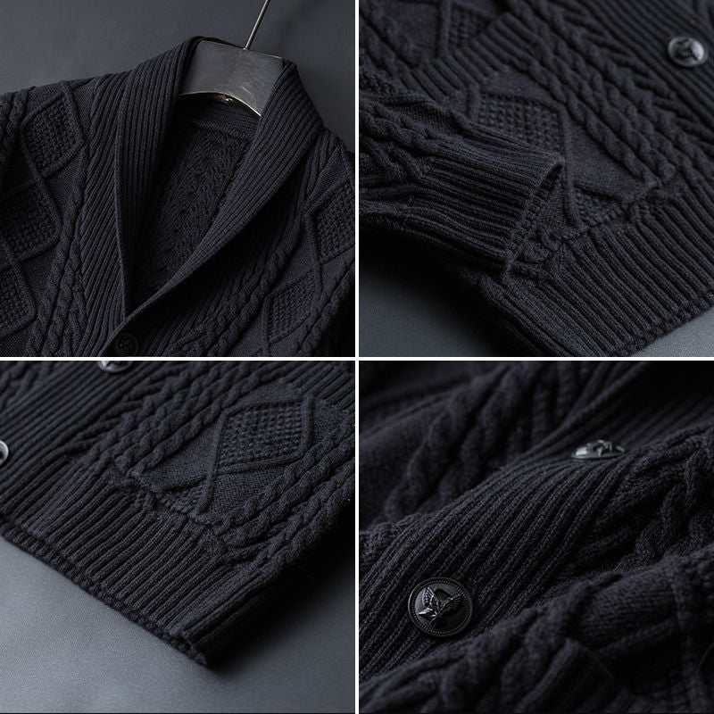 Castello Diamond-Knit Cardigan