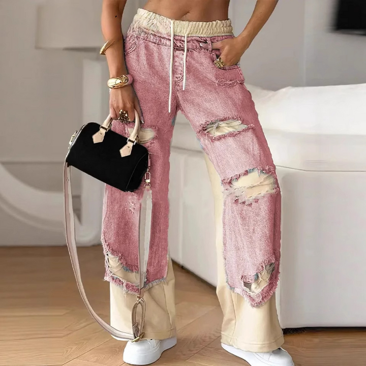 Livia Patchwork Pants