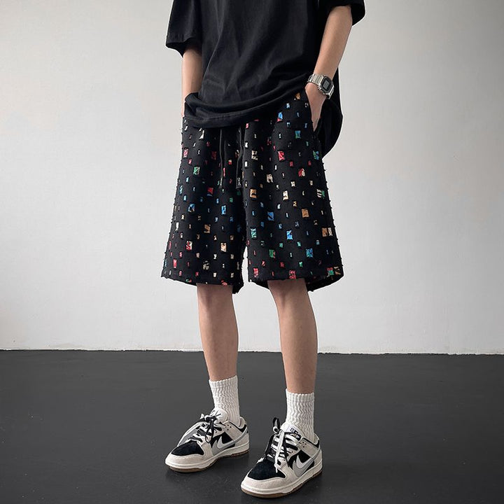 Mosaic Rippled Shorts
