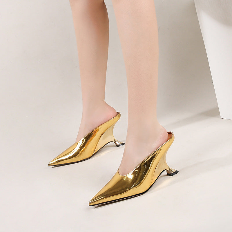 Lustra Heeled Mules