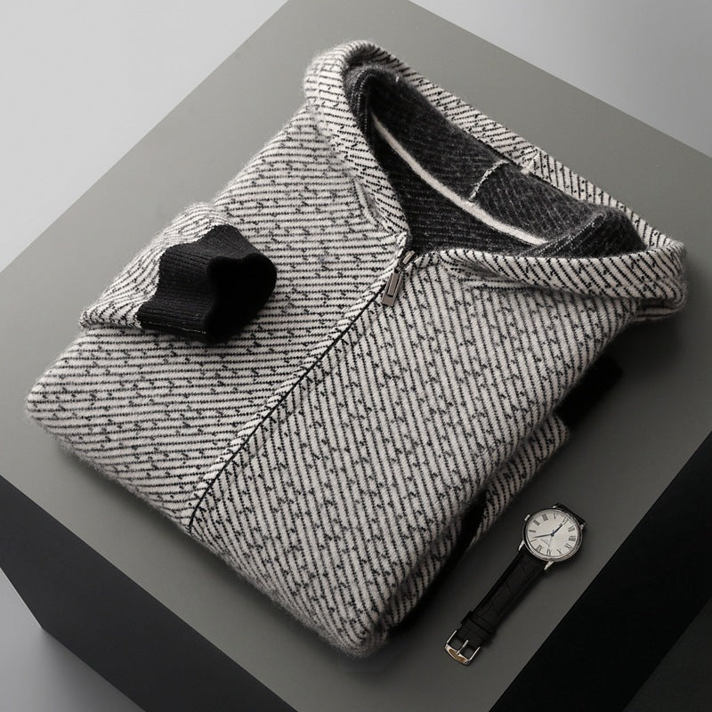 Lawrence Cashmere Zip Sweater
