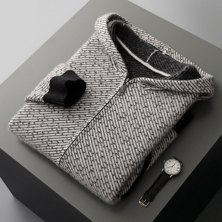 Lawrence Cashmere Zip Sweater