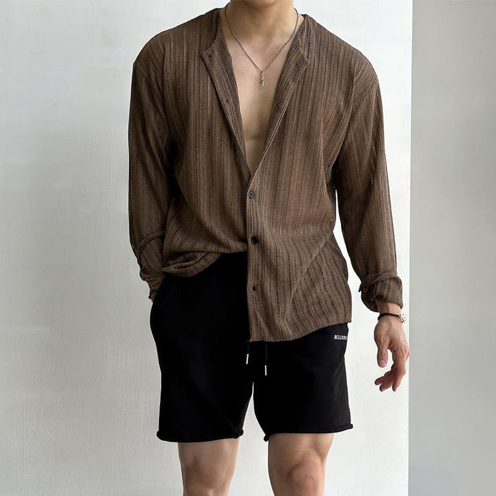 Grayson Sheer Knit Shirt