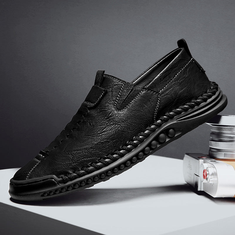Straveero Leather Slip-Ons