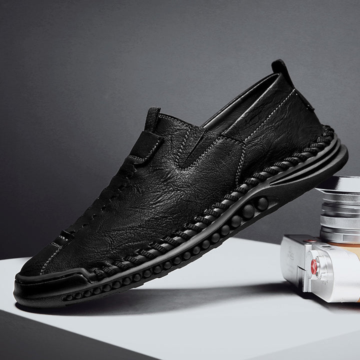 Straveero Leather Slip-Ons