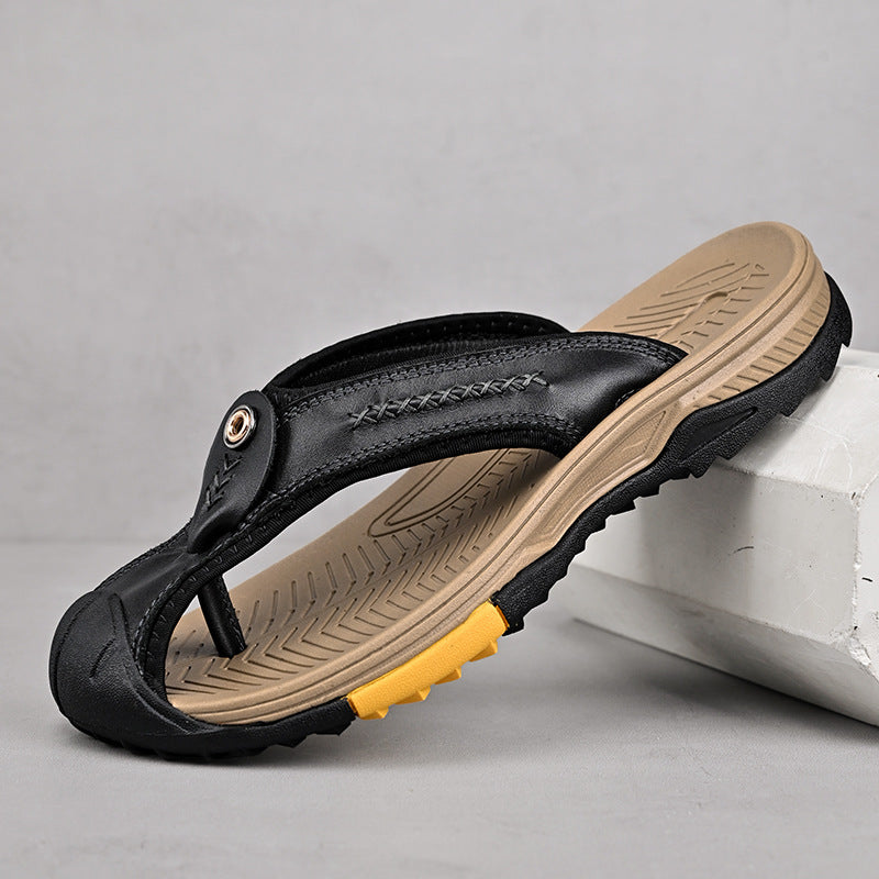 Grantham Leather Flip Flops