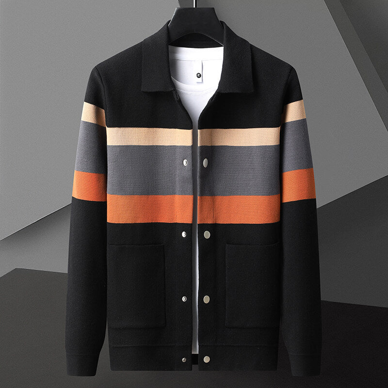 Gridline Retro Cardigan
