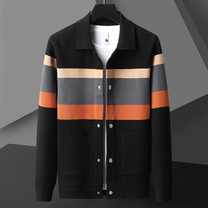 Gridline Retro Cardigan