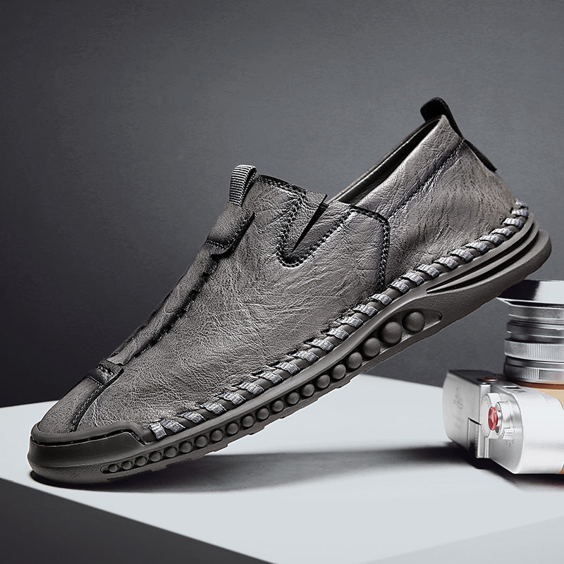 Straveero Leather Slip-Ons