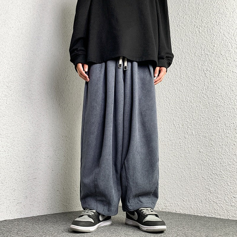 Velour Wide-Leg Pants