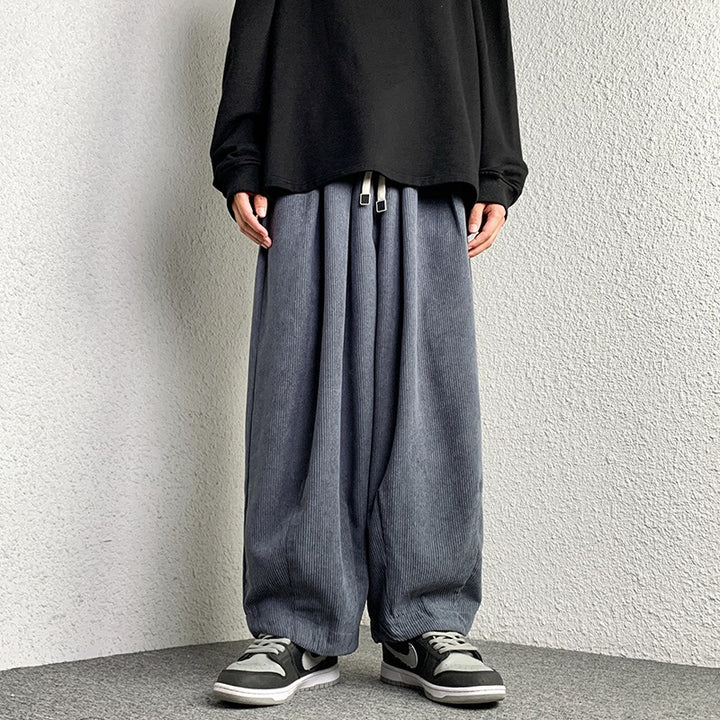 Velour Wide-Leg Pants