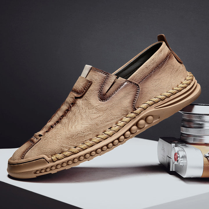 Straveero Leather Slip-Ons