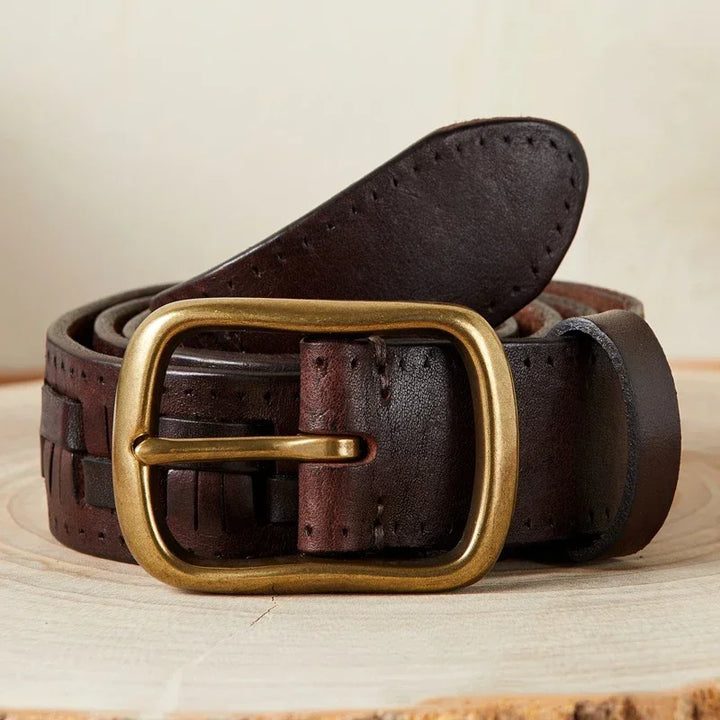 Heritage Woven Leather Belt