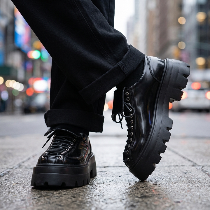 Cameron Leather Lug Derbies
