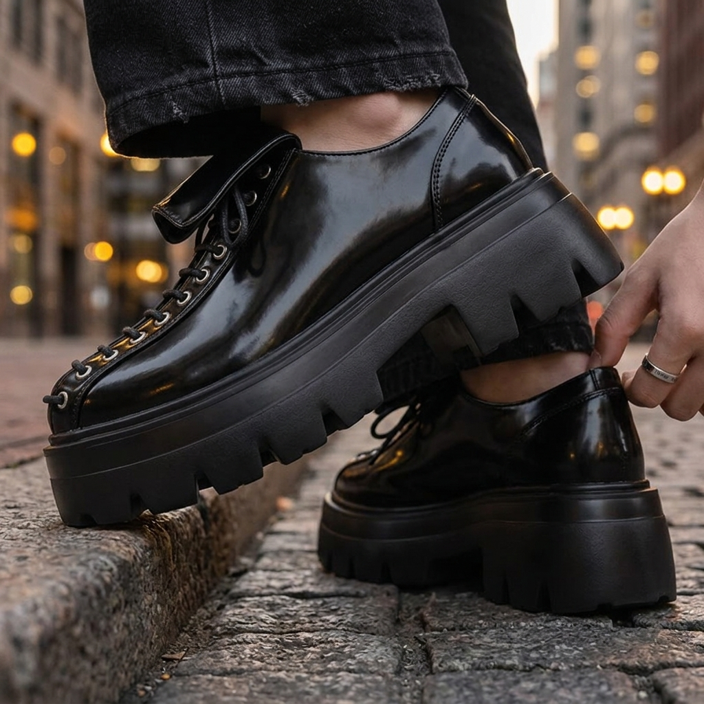 Cameron Leather Lug Derbies