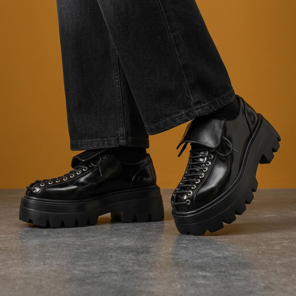 Cameron Leather Lug Derbies