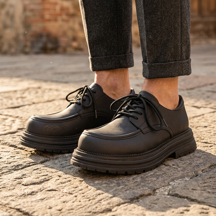 Beckett Leather Lug Derbies