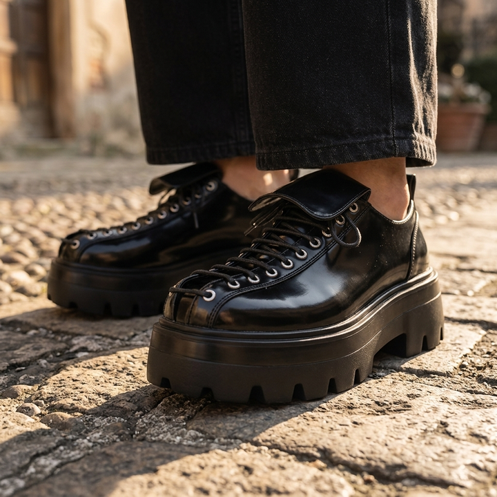 Cameron Leather Lug Derbies