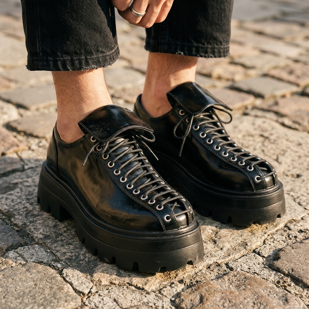 Cameron Leather Lug Derbies