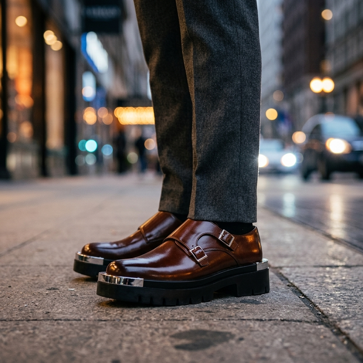 Prescott Leather Derbies
