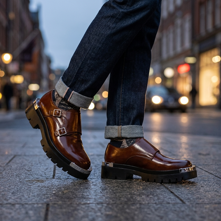 Prescott Leather Derbies