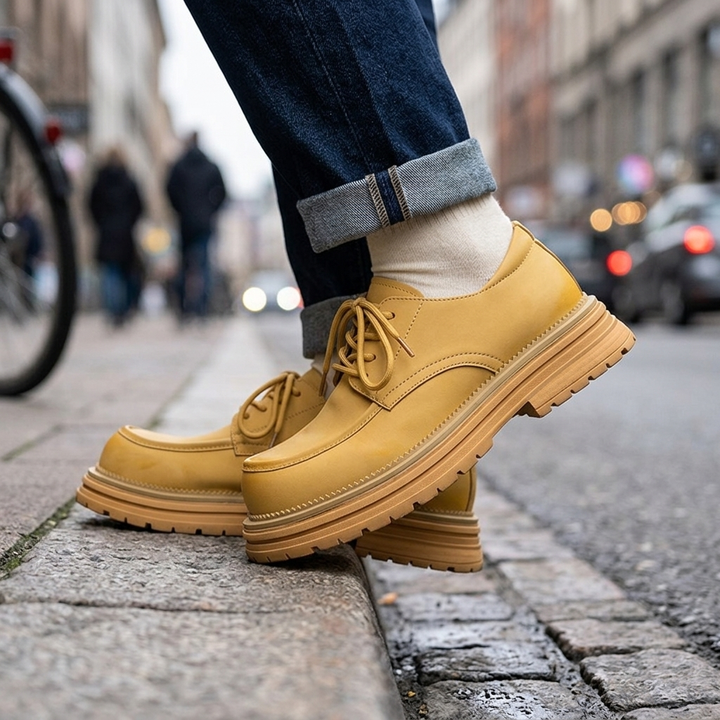 Beckett Leather Lug Derbies