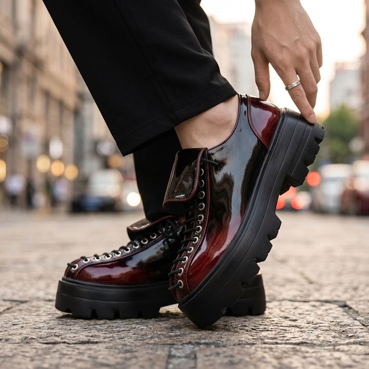 Cameron Leather Lug Derbies