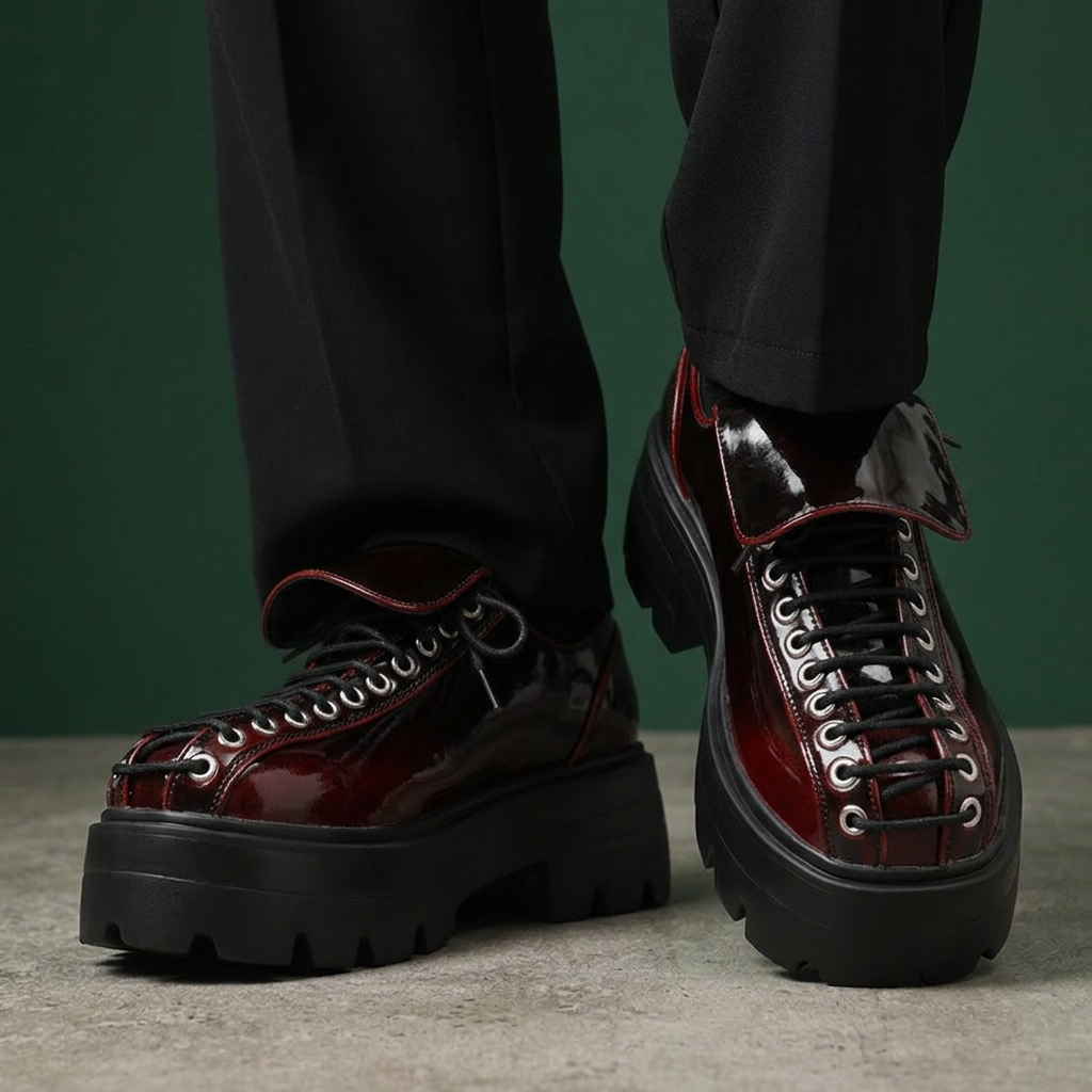 Cameron Leather Lug Derbies