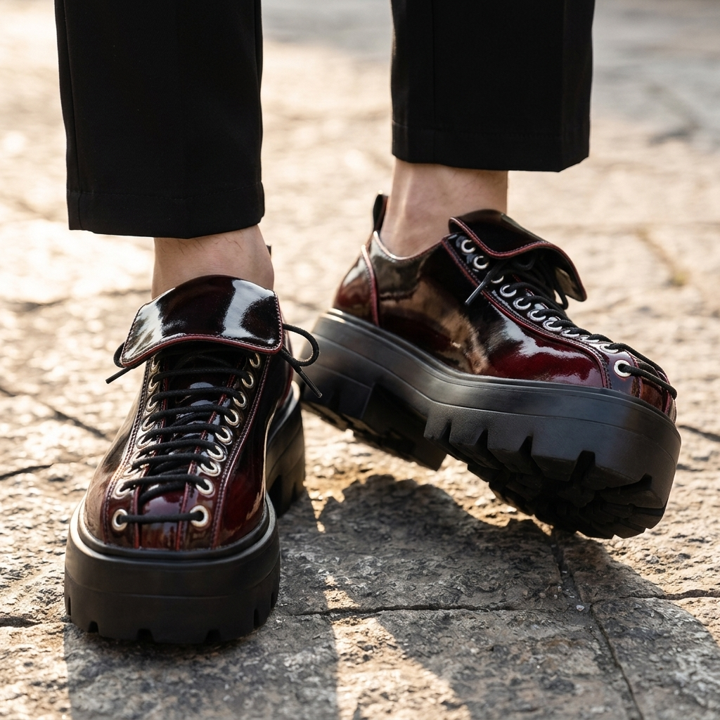 Cameron Leather Lug Derbies