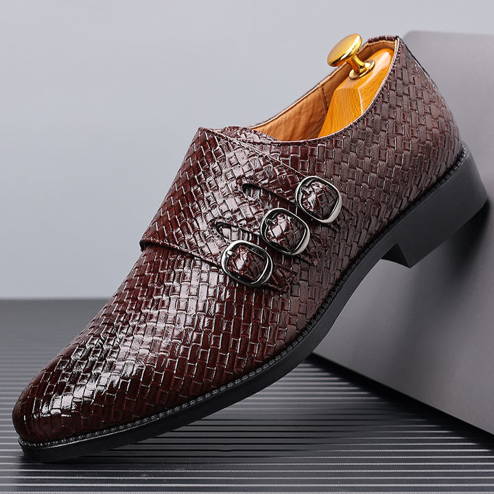 Vourio Trenza Leather Loafers