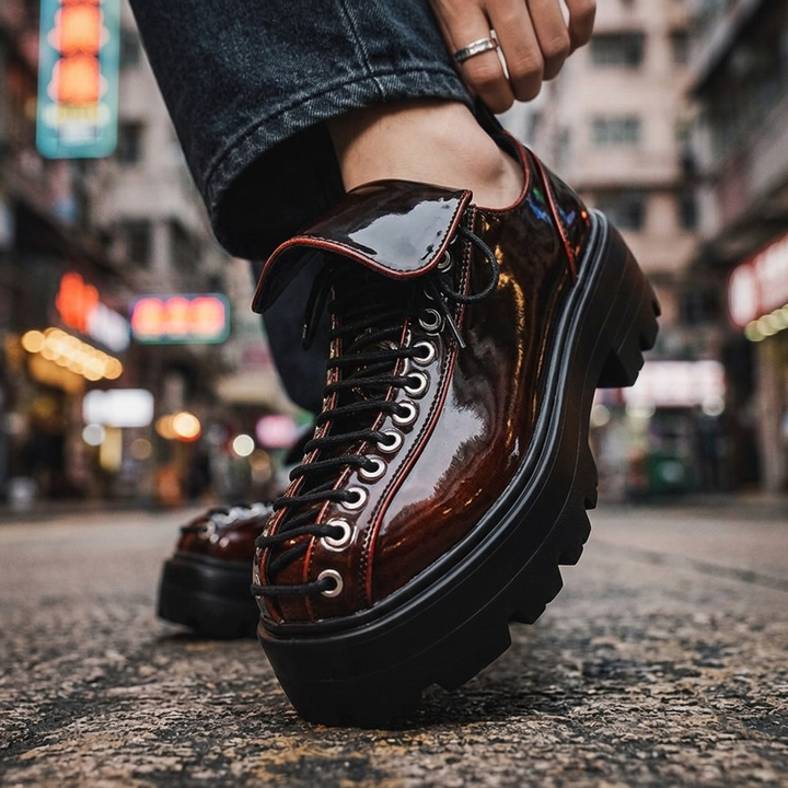 Cameron Leather Lug Derbies