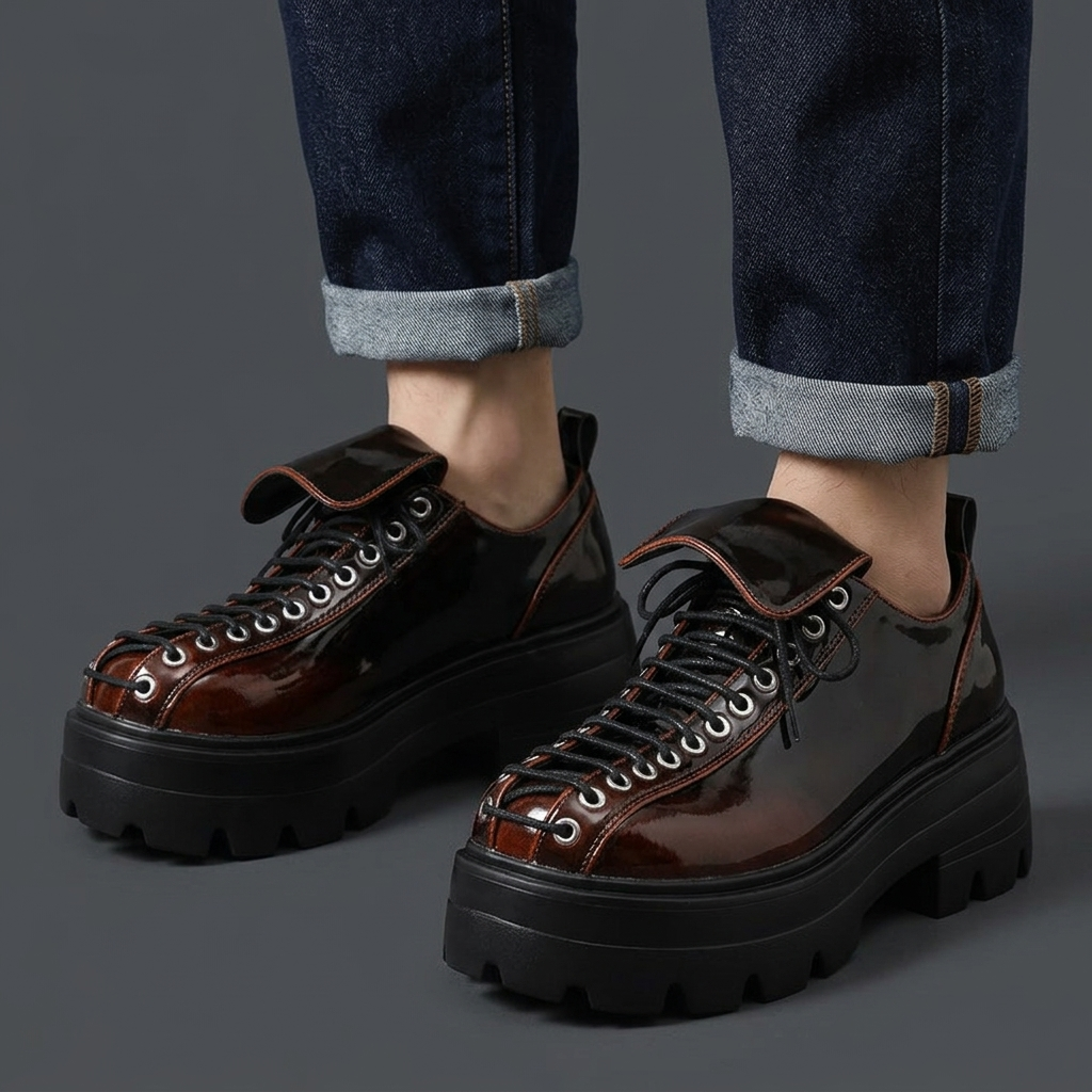 Cameron Leather Lug Derbies