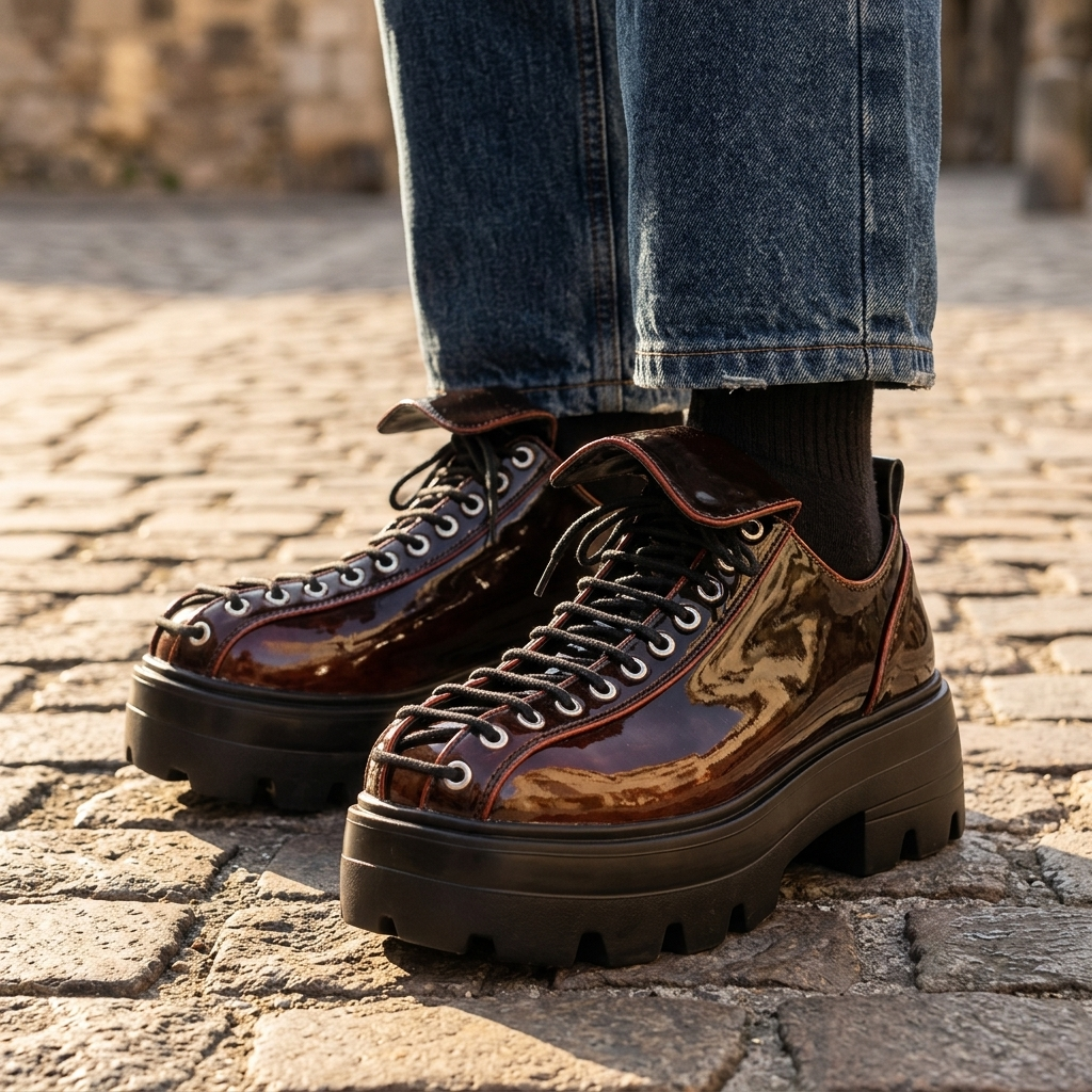 Cameron Leather Lug Derbies