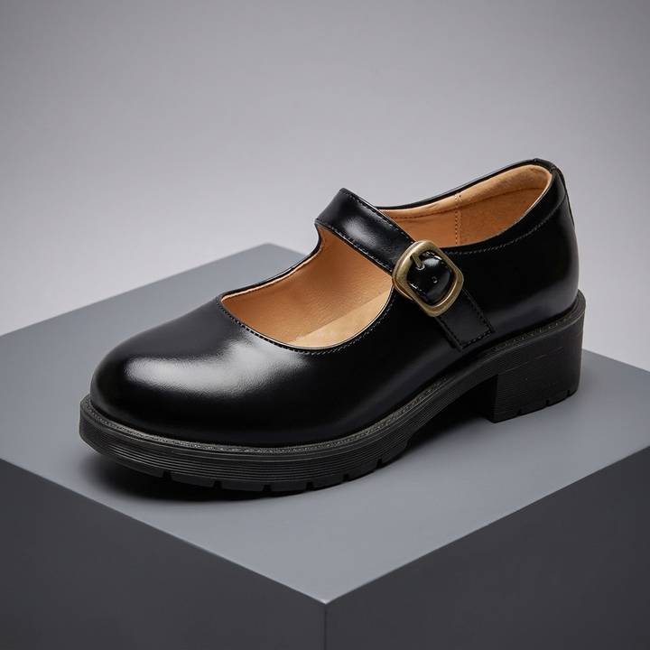 Clara Leather Mary Jane Derbies