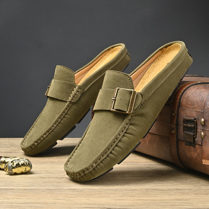 Hugo Mule Leather Loafers