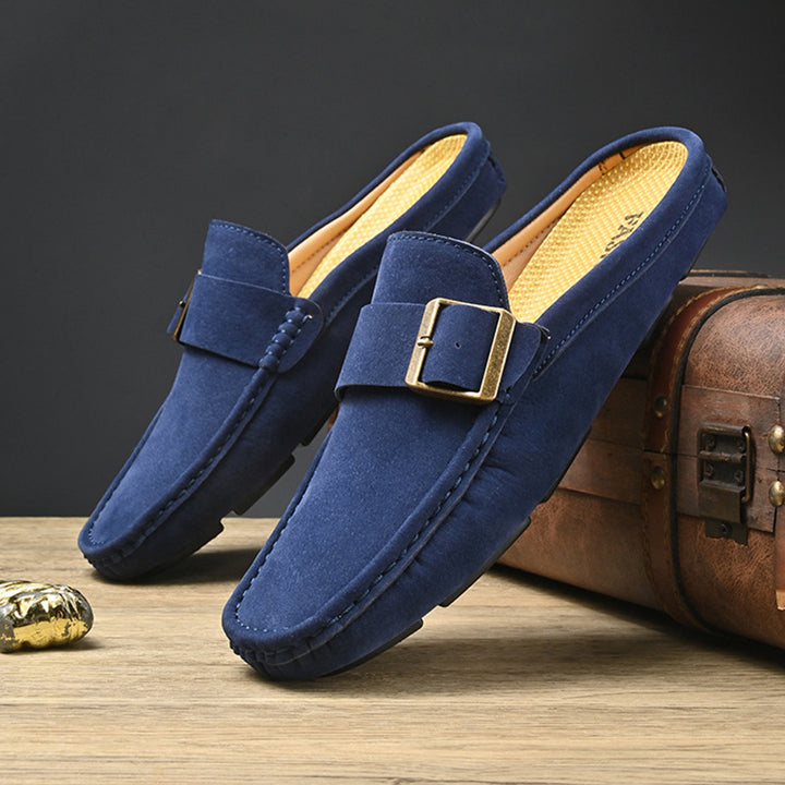 Hugo Mule Leather Loafers