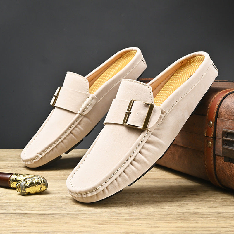 Hugo Mule Leather Loafers