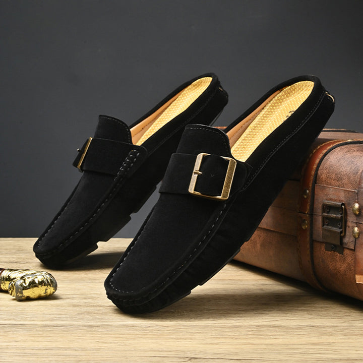 Hugo Mule Leather Loafers