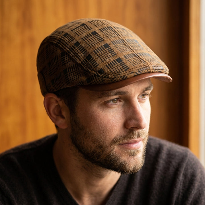 Everett Leather Ivy Cap