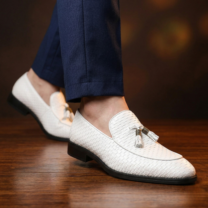 Ravello Woven Leather Loafers