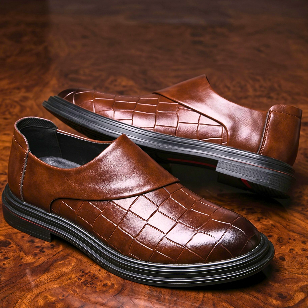 Ashton Thatcher Leather Derbies