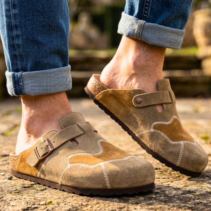 Hudson Suede Clogs