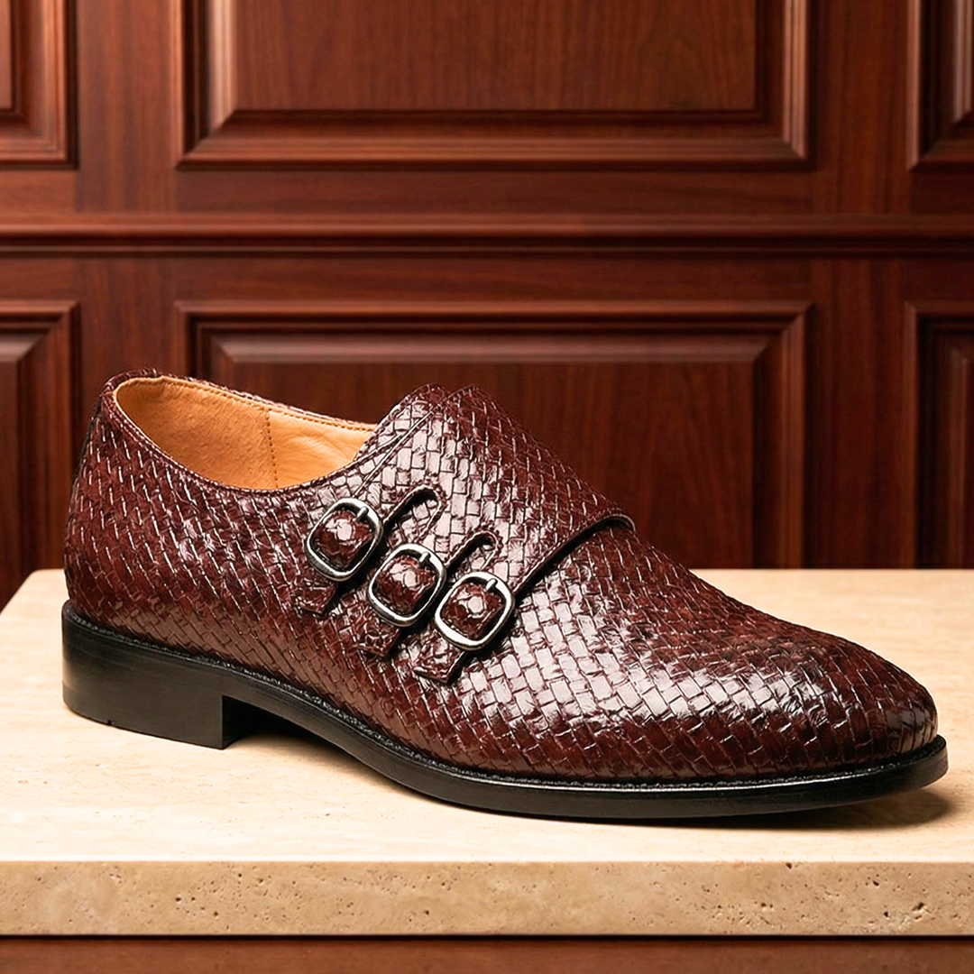 Vourio Trenza Leather Loafers