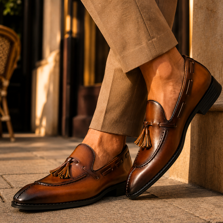Giovanni Leather Dress Loafers
