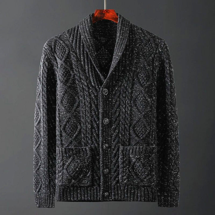 Castello Diamond-Knit Cardigan