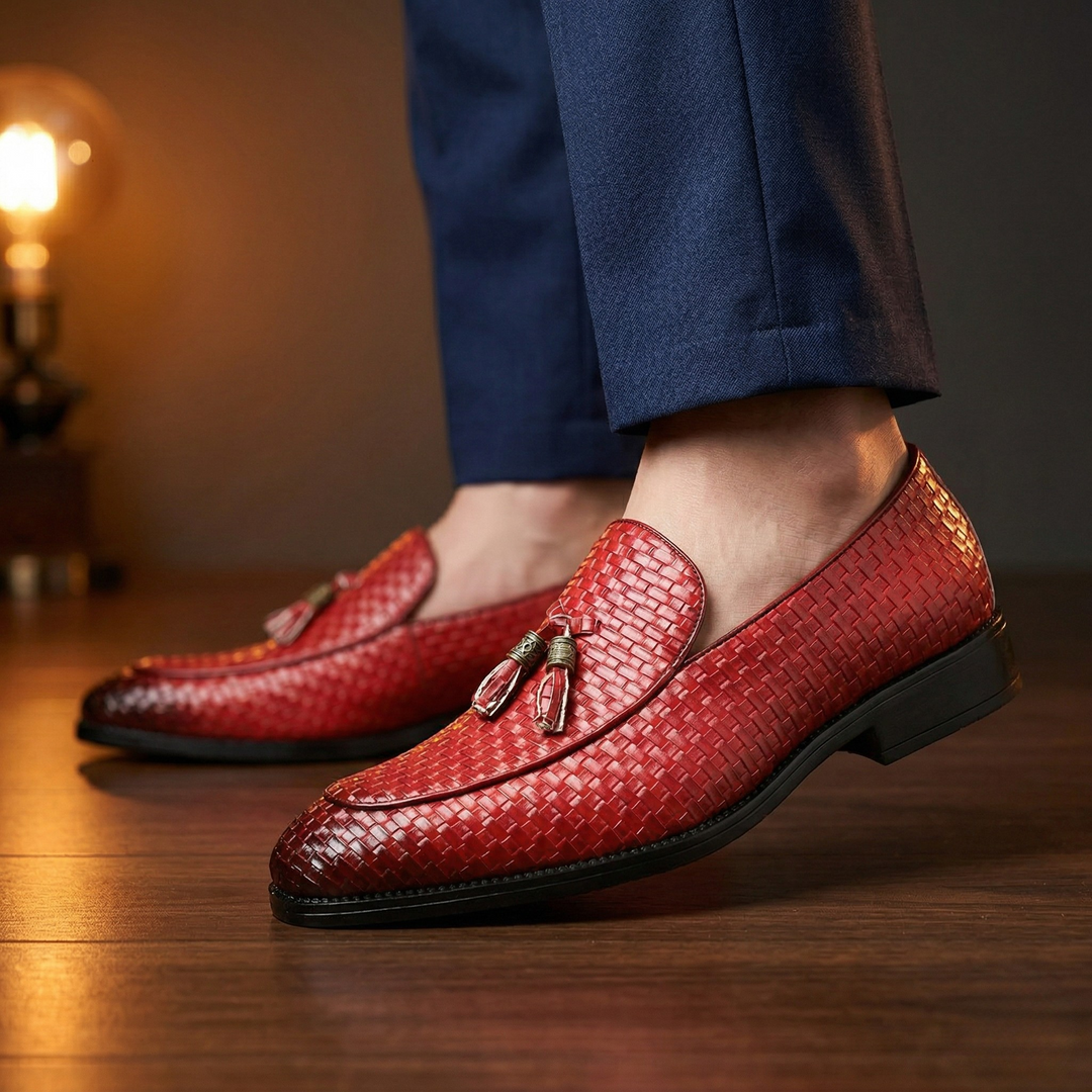 Ravello Woven Leather Loafers