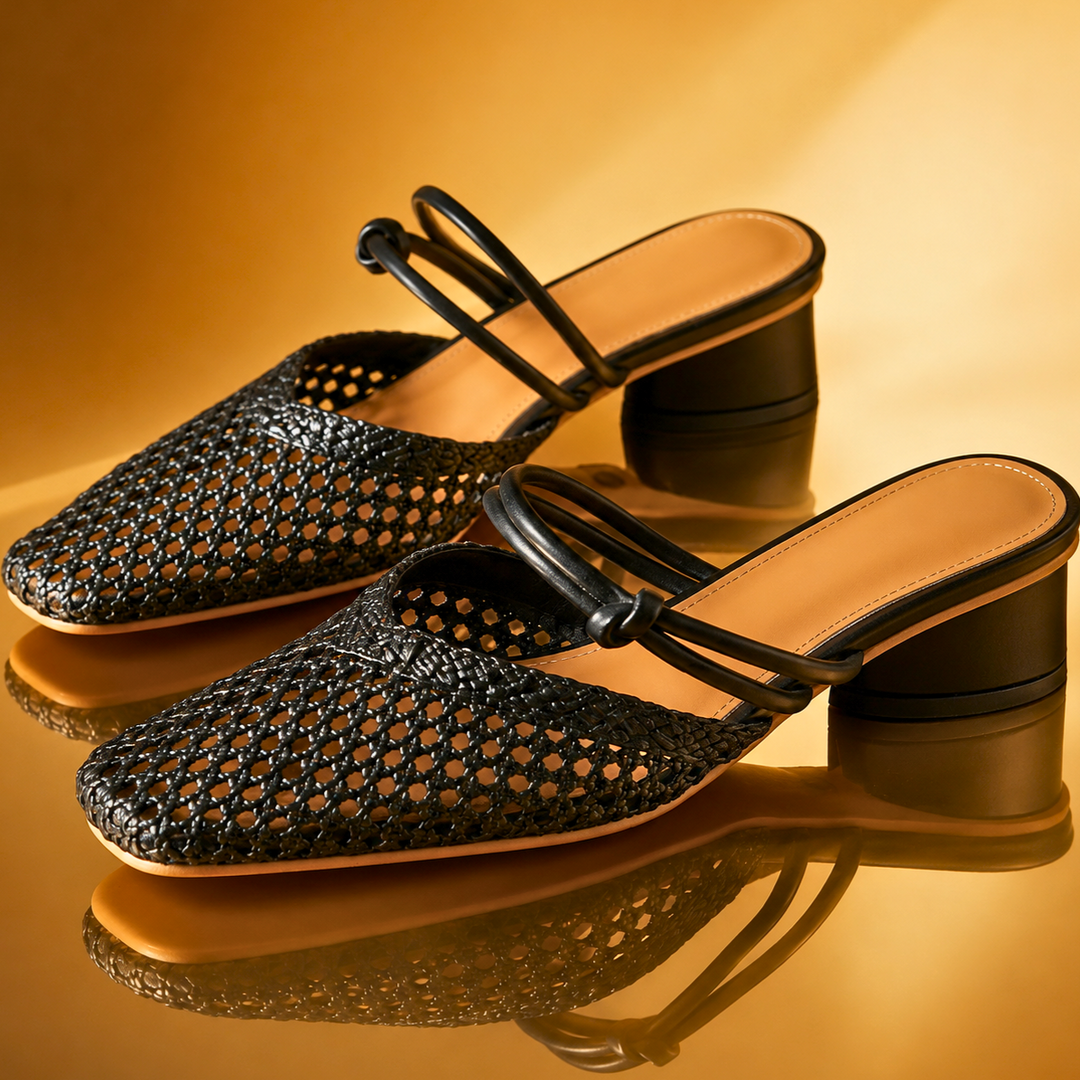 Willow Woven Strap Mules