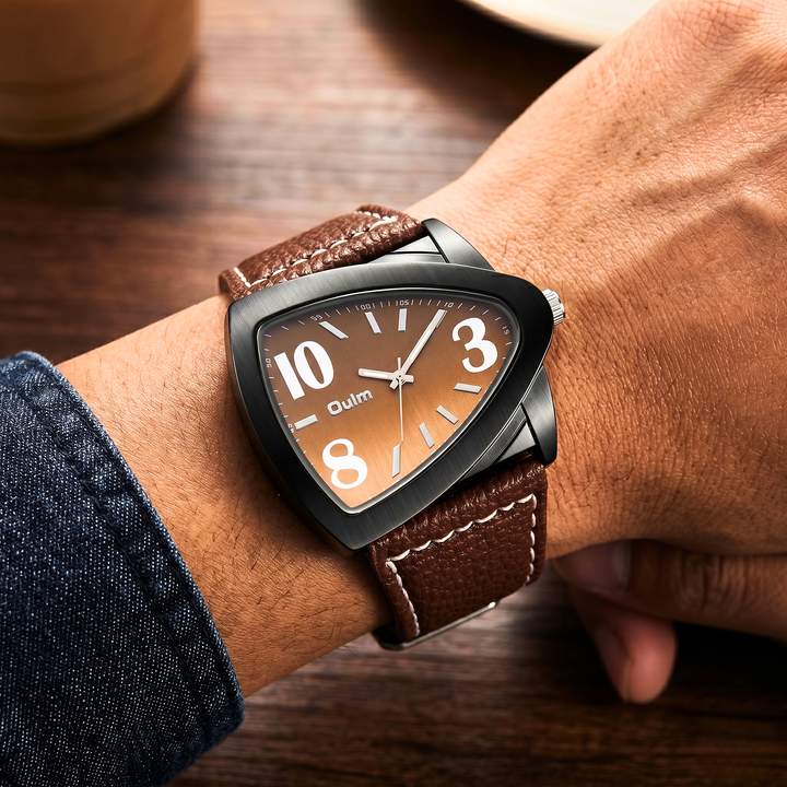 Hudson Tonneau Leather Watch