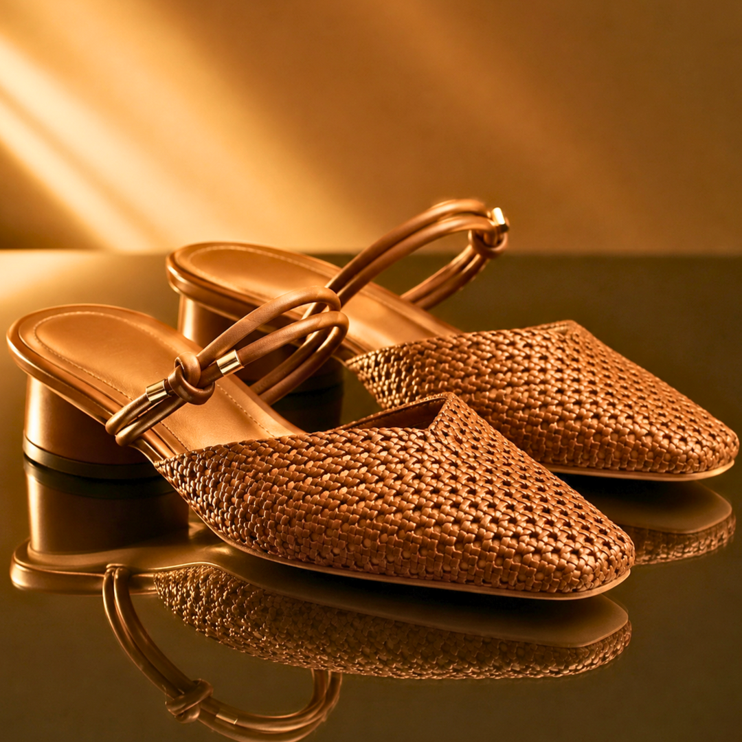 Willow Woven Strap Mules