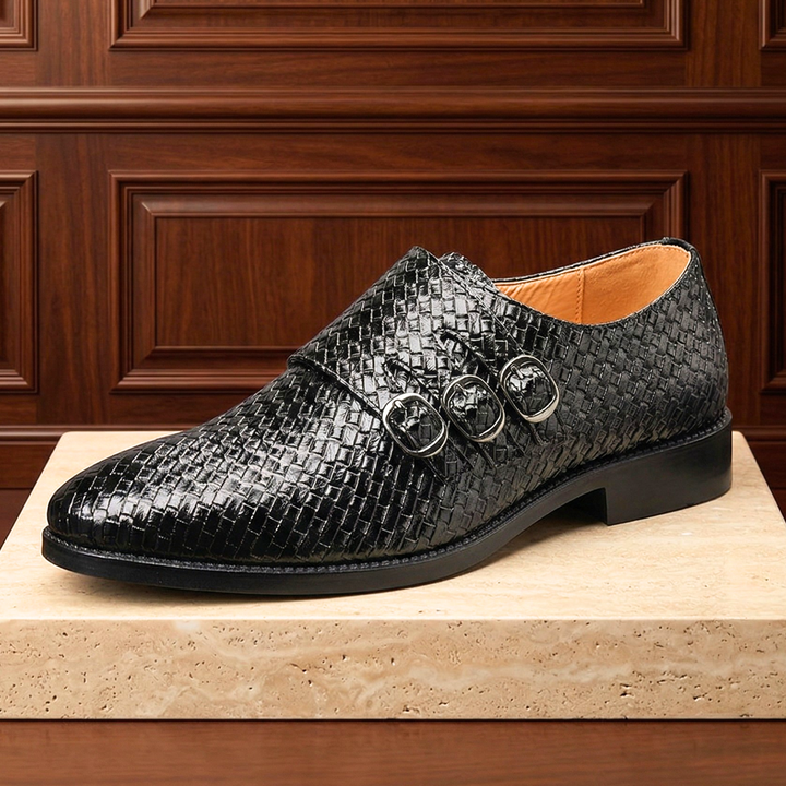Vourio Trenza Leather Loafers